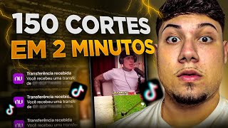 COMO CRIAR 150 CORTES COM 1 CLICK E MONETIZAR CANAL NO TIKTOK monetizei rápido [upl. by Lammond]