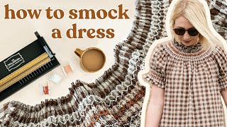 Smocking a Dress From Scratch It Took Months  DIY Smocked Dress [upl. by Rbma679]