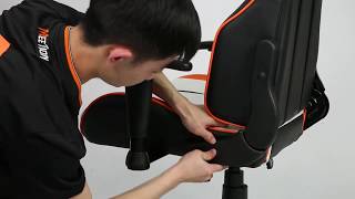 CHR15 Cheap White PC Racing Gaming Chair Installation [upl. by Icart955]