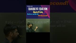 🎓 Solving Quadratic Equations Using Sum of Coefficients 🤓jeemains jeeadvanced maths [upl. by Latimore132]