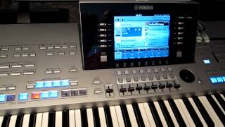 How to create a registration on Yamaha Tyros 4 [upl. by Eniar]