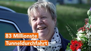 Freude am Warnowtunnel Rostock – 83 Millionste Durchfahrt [upl. by Valenba]