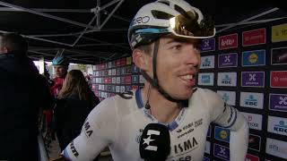 Christophe Laporte  Interview à larrivée  Omloop Het Nieuwsblad 2024 [upl. by Eldora541]