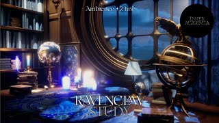 Harry Potter Ravenclaw Study Library Room 💙 Cozy Hogwarts Aesthetic I 2 Hrs 📜🗝️ [upl. by Seni334]