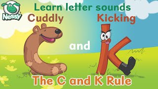 Nessy Spelling Strategy  Cuddly C and Kicking K  Learn to Spell [upl. by Eenhat]