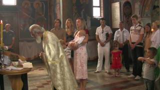 Serbian orthodox baptize [upl. by Jessen]