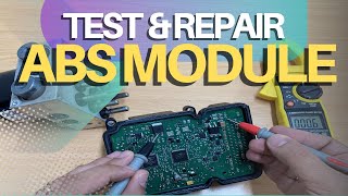 Dont Replace ABS Module Before Watching This  Repair ABS Module for Motor amp Valve Relay Error [upl. by Jaynell]