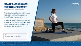 Mobility Kneeling dorsiflexion stretch in movement [upl. by Alket]