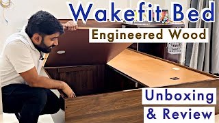 Wakefit Bed with Storage Unboxing amp Review 🛏️ Wakefit Taurus Queen Size Bed with Storage🔥review [upl. by Manuela]