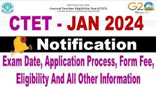 CTET NOTIFICATION 2023  CTET ELIGIBILITY  SYLLABUS  PATTERN  FORM APPLY PROCESS FULL DETAILS [upl. by Yoshi]