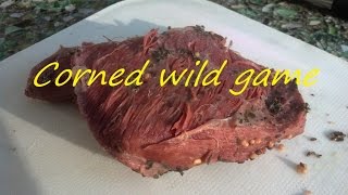 How to make a quotcorned beefquot from Venison or wild game or beef [upl. by Suivatna]