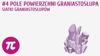 Pole powierzchni graniastosłupa Siatki graniastosłupów 4  Graniastosłupy [upl. by Fae]