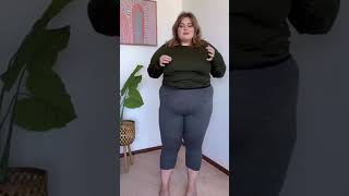 Katie Parrot reviews our Plus Size Siberia Merino Wool 34 Themal Pants in Grey [upl. by Dhiren]