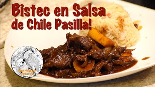 Bistec con Salsa de Chile Pasilla [upl. by Aihsetel808]