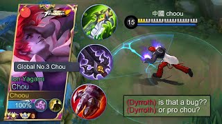 TOP GLOBAL CHOU BEST BUILD amp EMBLEM 2023 PLEASE TRY [upl. by Edin]