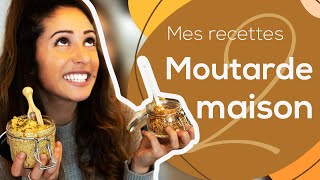 Comment faire sa moutarde maison Deux recettes Facile  Rapide  Original [upl. by Hanad216]