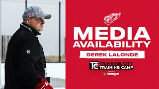 Derek Lalonde wraps up day 3 of Red Wings Training Camp [upl. by Esau]