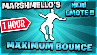 Fortnite NEW MARSHMELLO Emote MAXIMUM BOUNCE 1 Hour [upl. by Reehsab]