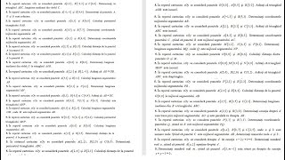 Recapitulare Bacalaureat  Subiectul I  Partea 12  Mijlocul unui segment Distante Perimetre Arii [upl. by Artimas]