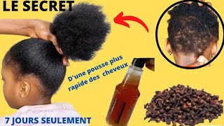 COMMENT FAIRE POUSSER SES CHEVEUX BEAUCOUP PLUS VITE  LINGREDIENT MIRACLE NATURELLE [upl. by Singer794]