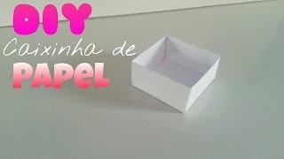 Como fazer uma caixa de papel origami [upl. by Leraj]