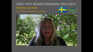 Henrika Jormfeldt HETI Board Member 20242027 Sweden [upl. by Gerlac]