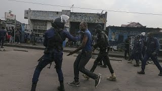 RDC  une marche de lopposition réprimée à Kinshasa [upl. by Garbe]