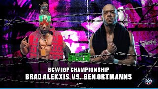 BCW Adrenaline Ep19 Match 1 Brad Alekxis vs Ben Ortmanns BCW IGP Championship 🏆 [upl. by Assela181]