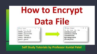 How to Encrypt Data File using C Programming  Logintxt File Encryption [upl. by Nosittam]