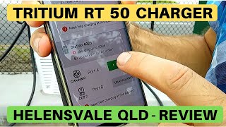 Helensvale EV DC Tritium RT 50 Charger  REVIEW [upl. by Batty]