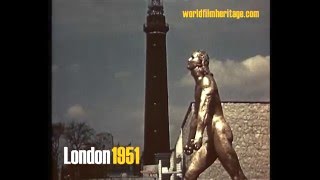 London 1951  Festival of Britain  in colour [upl. by Enymzaj]