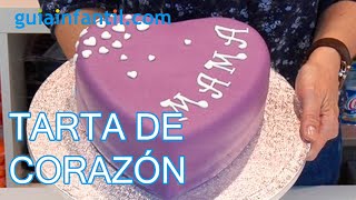 Como decorar una tarta de corazón para mamá [upl. by Gerc]