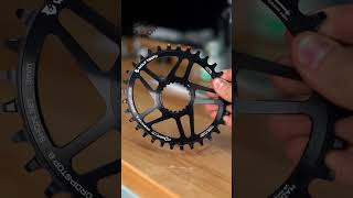 installing a oval chainring maintenance mtbpro mountainbike mtb bike [upl. by Martainn674]