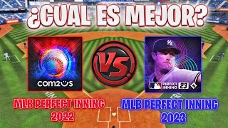 MLB PERFECT INNING 2022 vs MLB PERFECT INNING 2023 😱🔥 ¿CUÁL ES MEJOR JUEGO  Marcos Isaias [upl. by Ahtanoj]