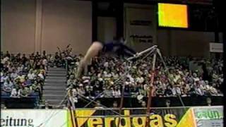 Beth Tweddle  2001 European Team Championships Quarter Final Uneven Bars [upl. by Malin]