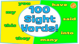 100 Sight Words Collection for Children  Dolch Top 100 Words by ELF Learning [upl. by Ahsiniuq]