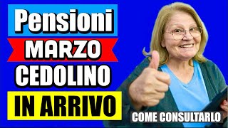 PENSIONI CEDOLINO MARZO 2024 IN ARRIVO 👉 ECCO COME CONSULTARLO IN ANTEPRIMA E COSA CONTIENE 💰 [upl. by Skippie490]