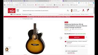 Epiphone Performer PR 4E Limited Edition Acoustic Electric Guitar Pre Black Friday Deal [upl. by Mordecai]