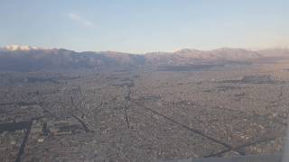 Landing in Tehran  complete view of Tehran and the mount Damavand [upl. by Nealy317]