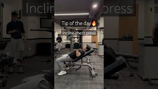 incline chest press tip tips chestexercises inclinedumbbellpress [upl. by Derby532]