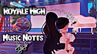 Royale High Where to find The musical NotesTutorial Now [upl. by Eenat]