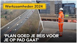 Veel werkzaamheden aan de weg en spoor in 2024 [upl. by Aihsinyt]