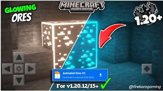 Glowing Ore Texture Pack Minecraft 120  Glowing Animated Texture MCPE [upl. by Alaric490]