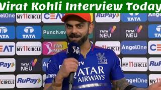 Virat Kohli Interview Today  Post Match Presentation Today  RCB vs GT IPL T20 Highlights 2024 [upl. by Connel]