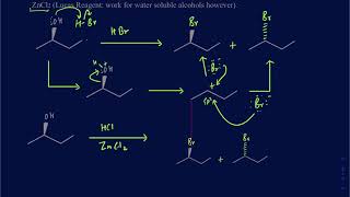 Alcohol to Alkyl Halides using TsCl MsCl HBr HCl PBr3 PCl3 SOCl2 in details [upl. by Hoo]