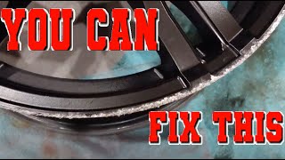 HOW TO FIX CURB RASH  Scratches on rim [upl. by Eenttirb350]