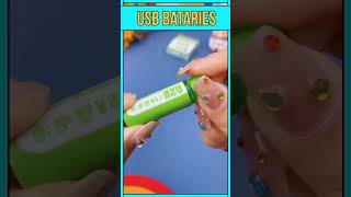 Rechargable USB Bataries 🤫🤫🤫 shorts [upl. by Dranrev140]