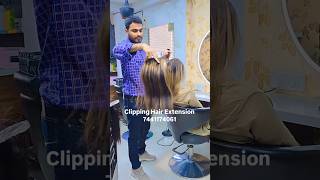 Clipping Hair Extension praveenhairwig hairstyle clips clippings hairextension viralvideo hair [upl. by Inami882]