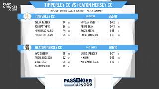 Timperley CC 2nd XI v Heaton Mersey CC 2nd XI [upl. by Kunin]