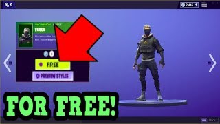 HOW TO GET VERGE SKIN FOR FREE Fortnite Old Skins [upl. by Ellak]